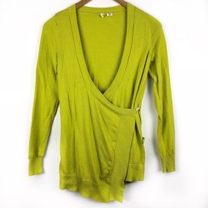 Anthro Moth Crossover Wrap Sweater Top